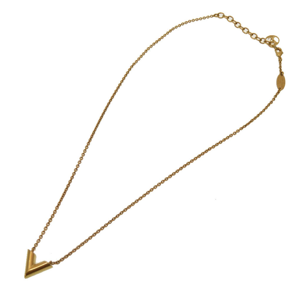 美品 ルイ ヴィトン ネックレス エセンシャルV M61083 ゴールド ネックレス アクセサリー LV 0177 【中古】 LOUIS VUITTON