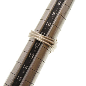 ティファニー シグネチャークロス リング 指輪 シルバー925 K18イエローゴールド 日本サイズ11号 アクセサリー 0179 【中古】 TIFFANY & Co.