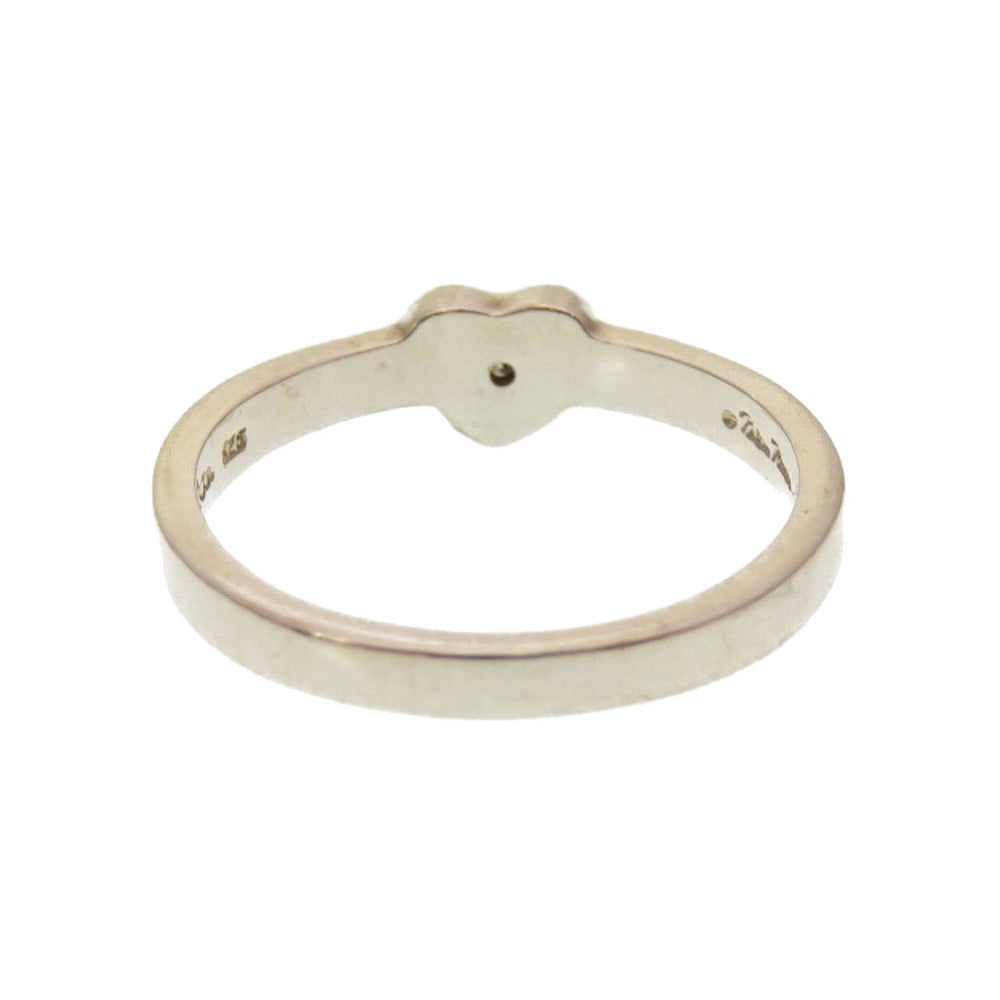 ティファニー ハート シルバー925 1Pダイヤ リング 13号 指輪 アクセサリー 0180 【中古】 TIFFANY & Co.