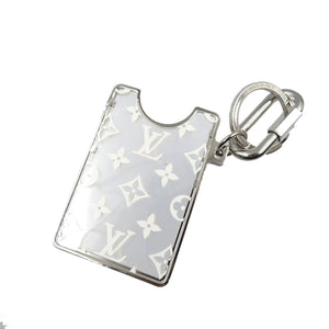 新品同様 ルイヴィトン ポルト クレ プリズム アイディー メタル プレキシガラス  シルバー ホワイト クリア キーホルダー 0188【中古】LOUIS VUITTON