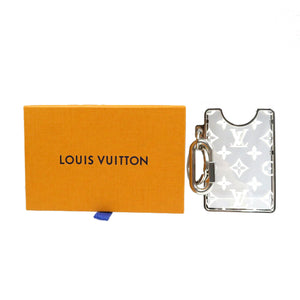 新品同様 ルイヴィトン ポルト クレ プリズム アイディー メタル プレキシガラス  シルバー ホワイト クリア キーホルダー 0188【中古】LOUIS VUITTON