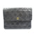 シャネル ビコローレ マトラッセ 2番台 レザー ゴールド金具 ブラック 黒 ポーチ 0189【中古】CHANEL