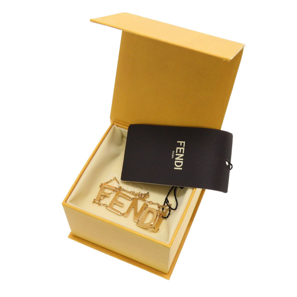 未使用 フェンディ ロゴ ブレスレット ゴールド アクセサリー 0193 【中古】 FENDI