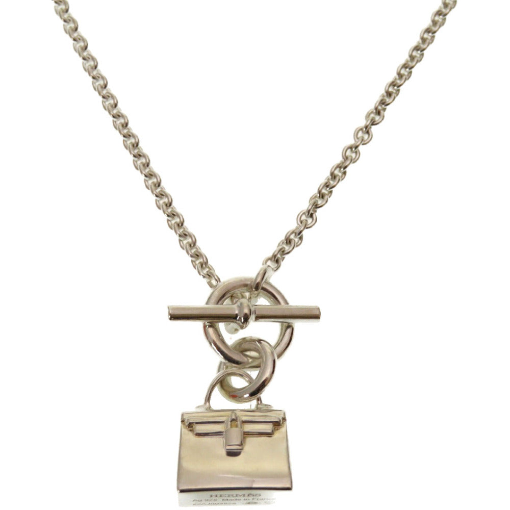 美品 エルメス ケリー アミュレット ネックレス シルバー925 アクセサリー 0194 【中古】 HERMES