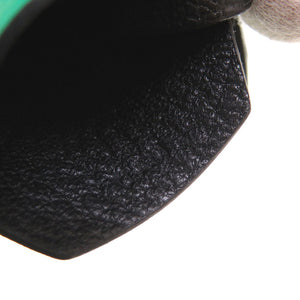 未使用 エルメス ジョッキー バッグチャーム ヴォーバレニア シェーブル ブラック ミント U刻印(2022年製) キーホルダー 0195 【中古】 HERMES