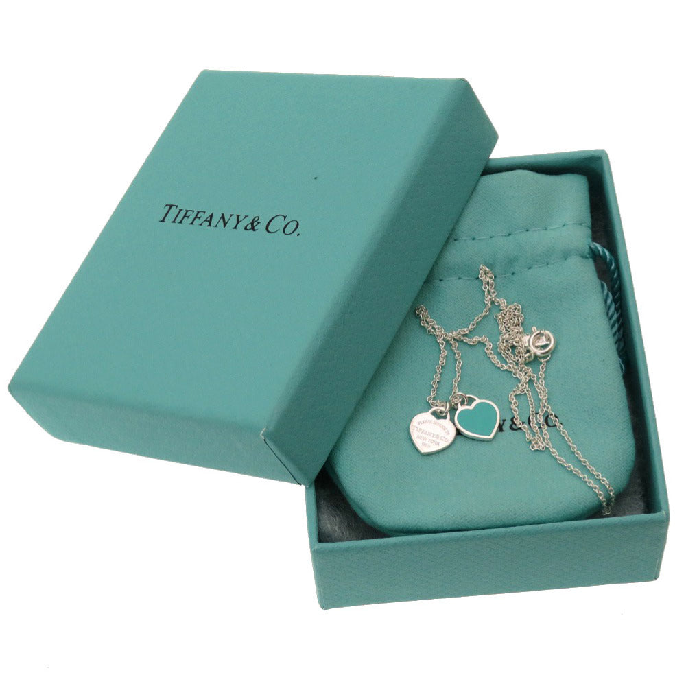 新品同様 ティファニー ダブル ハート タグ ペンダント ミニ リターン トゥ ティファニー シルバー925 ネックレス アクセサリー 0202 【中古】 TIFFANY&Co.