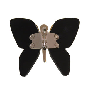 美品 グッチ バタフライモチーフ ゴールド ブラック アクセサリー 0214 【中古】 GUCCI