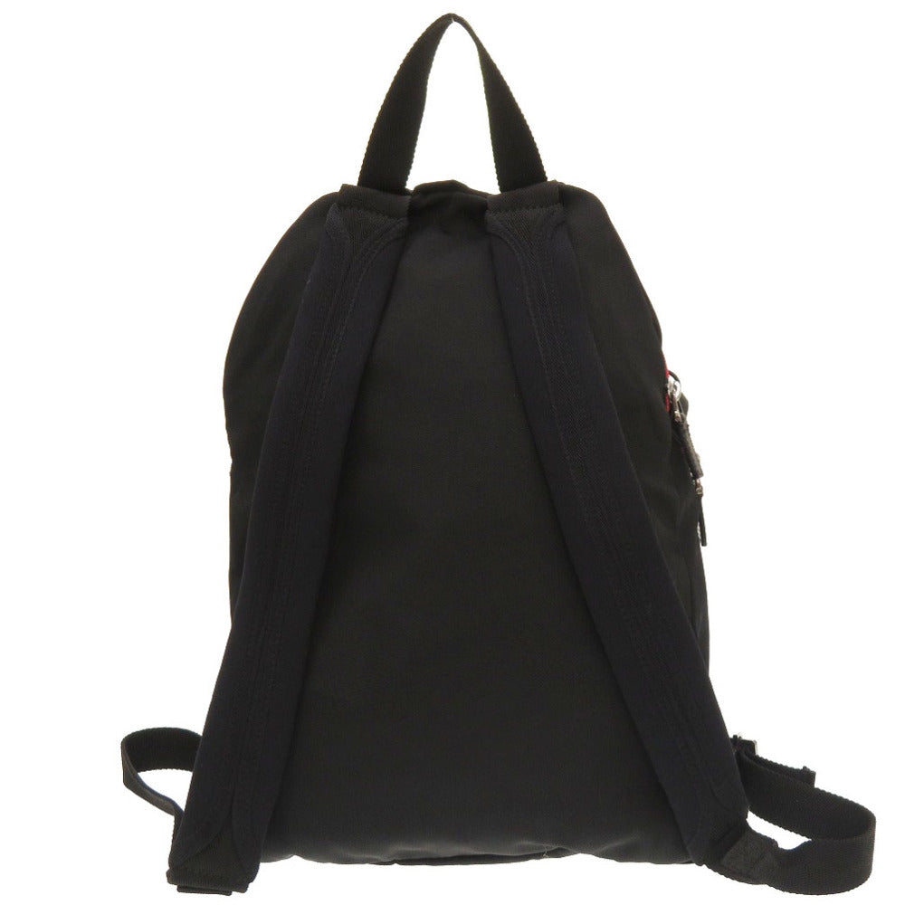 新品同様 グッチ ウェビングライン キャンバス ブラック 122348 リュックサック バッグ 黒 0216 【中古】 GUCCI メンズ