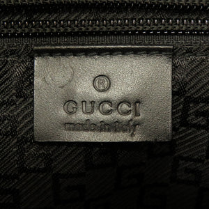 新品同様 グッチ ウェビングライン キャンバス ブラック 122348 リュックサック バッグ 黒 0216 【中古】 GUCCI メンズ