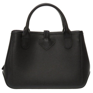 新品同様 ロンシャン ロゾ レザー ブラック 2WAY ハンドバッグ バッグ 黒 0217 【中古】 Longchamp