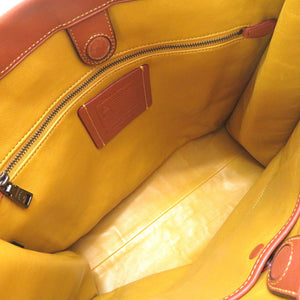 美品 コーチ × ディズニー ミッキー 37981 レザー ブラウン トートバッグ バッグ 茶 0221 【中古】 COACH × DISNEY