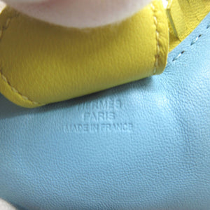 美品 エルメス ロデオチャームMM アニューミロ セレステ ライム マラカイト バッグチャーム キーホルダー 0223【中古】HERMES