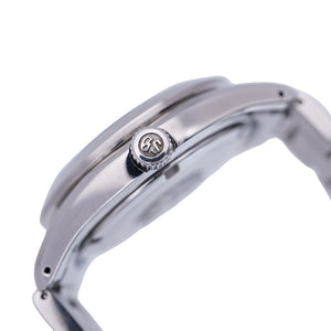 美品 セイコー グランドセイコー ヘリテージコレクション GMT SBGN013 / 9F86-0AF0 クオーツ 腕時計 SS ブラック 黒文字盤 0002【中古】SEIKO メンズ