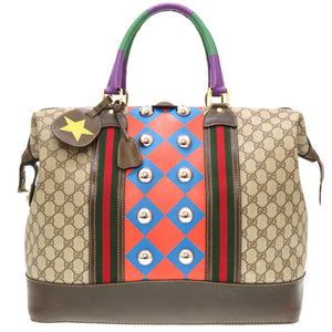 美品 グッチ GGスプリーム VAULT ヴォールト コラボ 24 012 525 ベージュ ボストンバッグ バッグ 0004 【中古】 GUCCI メンズ