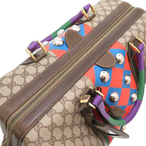 美品 グッチ GGスプリーム VAULT ヴォールト コラボ 24 012 525 ベージュ ボストンバッグ バッグ 0004 【中古】 GUCCI メンズ