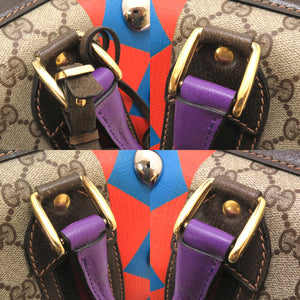 美品 グッチ GGスプリーム VAULT ヴォールト コラボ 24 012 525 ベージュ ボストンバッグ バッグ 0004 【中古】 GUCCI メンズ