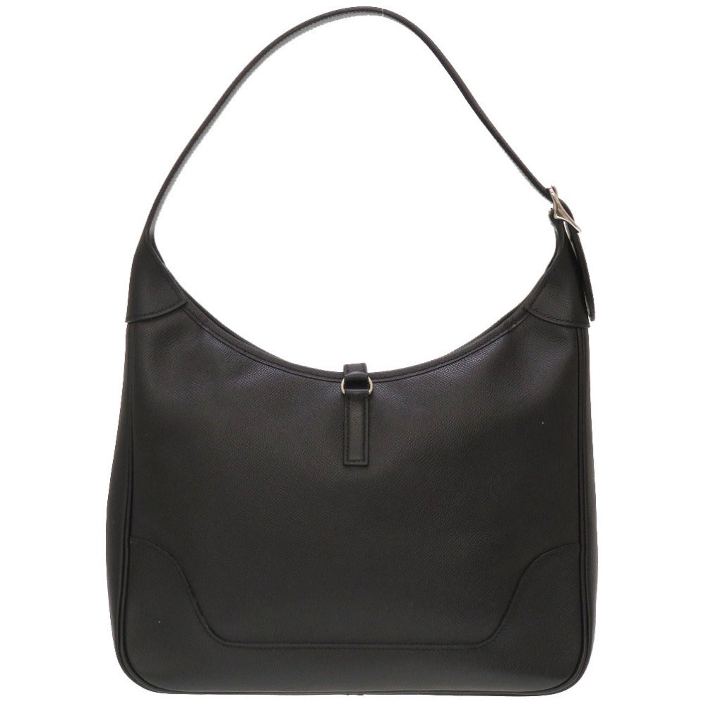 新品同様 エルメス トリム31 ヴォーエプソン ブラック シルバー金具 □R刻印 ショルダーバッグ バッグ 黒 0005 【中古】 HERMES