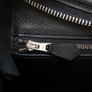 新品同様 エルメス トリム31 ヴォーエプソン ブラック シルバー金具 □R刻印 ショルダーバッグ バッグ 黒 0005 【中古】 HERMES