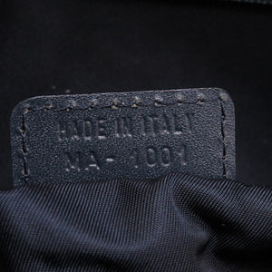 クリスチャン ディオール ダブルサドル キャンバス レザー ネイビー ボストンバッグ バッグ 紺 0012 【中古】 Christian Dior