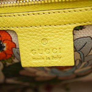 新品同様 グッチ ニューバンブー ショルダー ハンドバッグ 254884 レザー イエロー ストラップ付 0020【中古】GUCCI 黄色