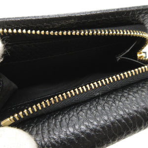 未使用 グッチ コンパクトウォレット 644407 ダブルG レザー ブラック 黒 財布 0023【中古】GUCCI