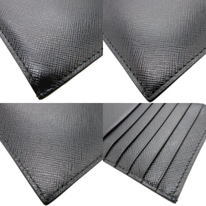 新品同様 プラダ 1MC079 サフィアーノレザー ブラック 黒 コインケース 0026【中古】PRADA