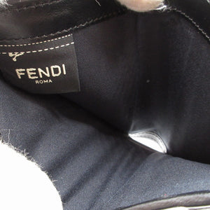 未使用 フェンディ エフイズフェンディ 8M0387 レザー ブラック 黒 2つ折り財布 財布 0027【中古】FENDI