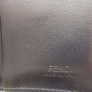 未使用 フェンディ エフイズフェンディ 8M0387 レザー ブラック 黒 2つ折り財布 財布 0027【中古】FENDI
