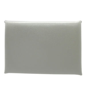 未使用 ジルサンダー J07UI0013 P5355 レザー シーフォーム グレー コインケース 財布 0034【中古】JIL SANDER