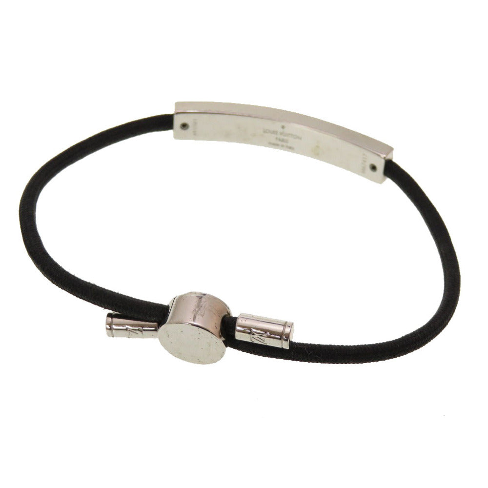 ルイ ヴィトン ブレスレ スペースLV M67417 ブラック ブレスレット 黒 LV 0037 【中古】 LOUIS VUITTON