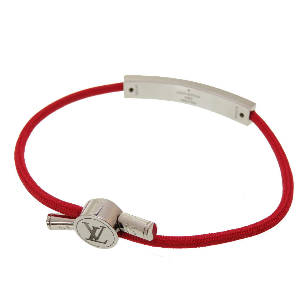 美品 ルイ ヴィトン ブレスレ スペースLV M00274 レッド ブレスレット 赤 LV 0038 【中古】 LOUIS VUITTON