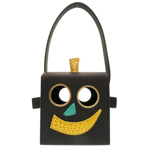 未使用 エルメス プティアッシュ ロボットクラッチ ポロサス ブラック ハンドバッグ バッグ 黒 0046 【中古】 HERMES