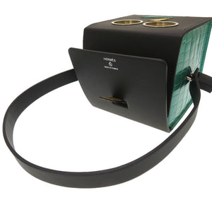 未使用 エルメス プティアッシュ ロボットクラッチ ポロサス ブラック ハンドバッグ バッグ 黒 0046 【中古】 HERMES