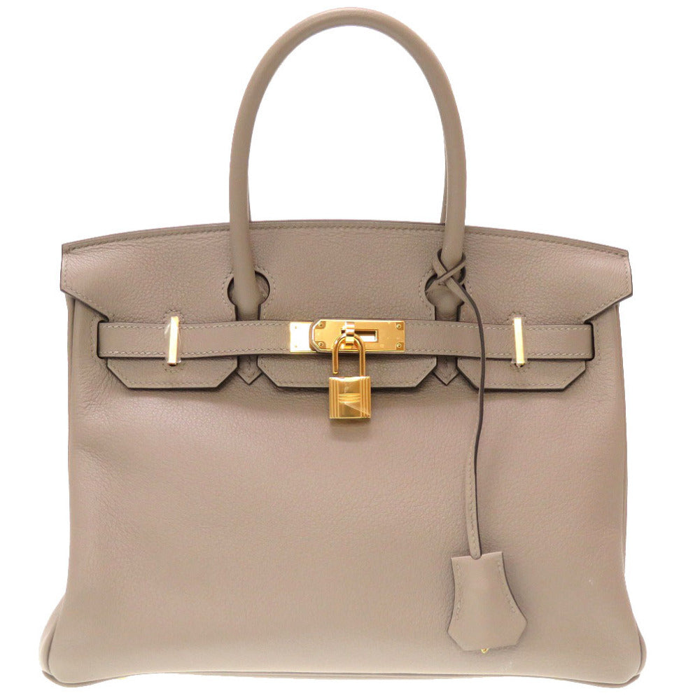 未使用 エルメス バーキン30 トリヨンノヴィーヨ グリアスファルト ゴールド金具 D刻印(2019年製) ハンドバッグ バッグ 0047 【中古】 HERMES