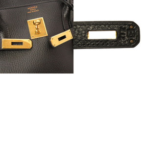 エルメス バーキン40 アルデンヌ ブラック ゴールド金具 □A刻印 ハンドバッグ バッグ 黒 0051 【中古】 HERMES メンズ