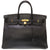 エルメス バーキン40 アルデンヌ ブラック ゴールド金具 □A刻印 ハンドバッグ バッグ 黒 0051 【中古】 HERMES メンズ