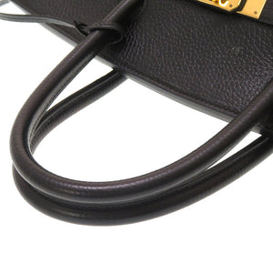エルメス バーキン40 アルデンヌ ブラック ゴールド金具 □A刻印 ハンドバッグ バッグ 黒 0051 【中古】 HERMES メンズ