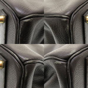 エルメス バーキン40 アルデンヌ ブラック ゴールド金具 □A刻印 ハンドバッグ バッグ 黒 0051 【中古】 HERMES メンズ