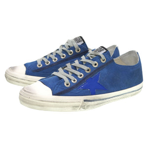 新品同様 ゴールデングース VSTAR2 スニーカー スウェード ブルー サイズ40 青 0053【中古】GOLDEN GOOSE Vスター2 メンズ