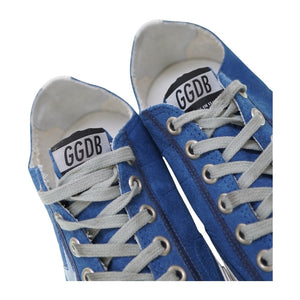 新品同様 ゴールデングース VSTAR2 スニーカー スウェード ブルー サイズ40 青 0053【中古】GOLDEN GOOSE Vスター2 メンズ