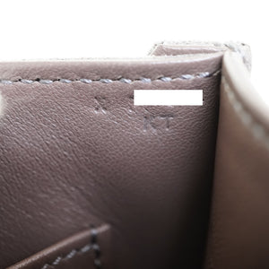 新品同様 エルメス ヴェルー ミニ ドブリス グレー シルバー金具 X刻印(2016年製) ショルダーバッグ 0054【中古】HERMES