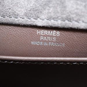 新品同様 エルメス ヴェルー ミニ ドブリス グレー シルバー金具 X刻印(2016年製) ショルダーバッグ 0054【中古】HERMES