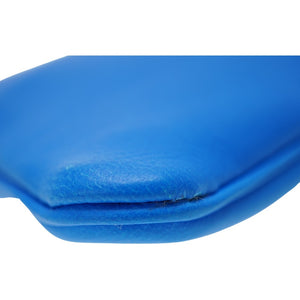 新品同様 クロムハーツ ジッパーチェンジパース ZPR CHG WRISTLET SML コインケース クロスパッチ シルバー925 ブルー 青 0057【中古】CHROME HEARTS