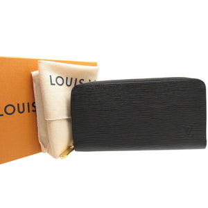 美品 ルイヴィトン エピ M68755 ジッピーウォレット LV ノワール ブラック 黒 ラウンドファスナー長財布 財布 0063【中古】LOUIS VUITTON
