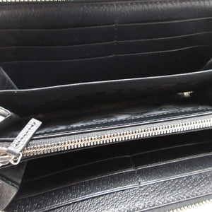 新品同様 バレンシアガ×グッチ 680422 キャンバス ブラック 黒 ラウンドファスナー長財布 財布 0064【中古】BALENCIAGA GUCCI