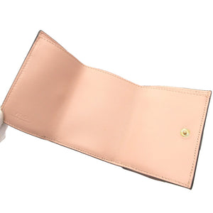 新品同様 フェンディ コンパクトウォレット 8M0395 FFロゴ レザー ピンク 財布 0065【中古】FENDI