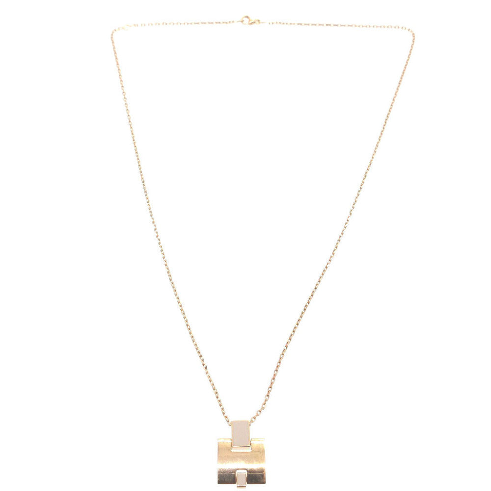 美品 エルメス アイリーン Hモチーフ メタル ローズゴールド ネックレス 0069【中古】HERMES