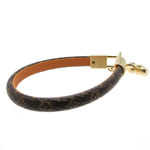 新品同様 ルイヴィトン モノグラム M6773 ブラスレ ヴィヴィエンヌ 17 メタル ブラウン 茶 ブレスレット 0071【中古】LOUIS VUITTON