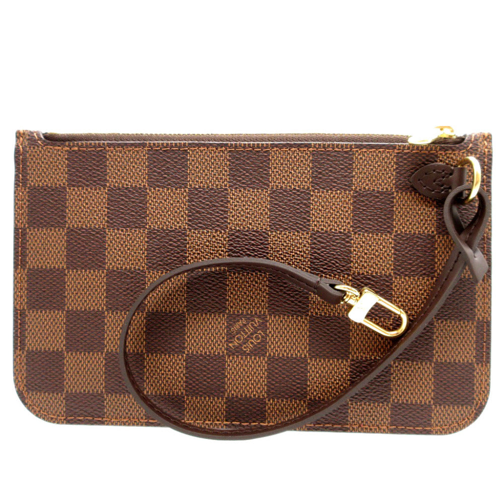 新品同様 ルイヴィトン ダミエ ネヴァーフルポーチ PM LV ポーチ 0072【中古】LOUIS VUITTON