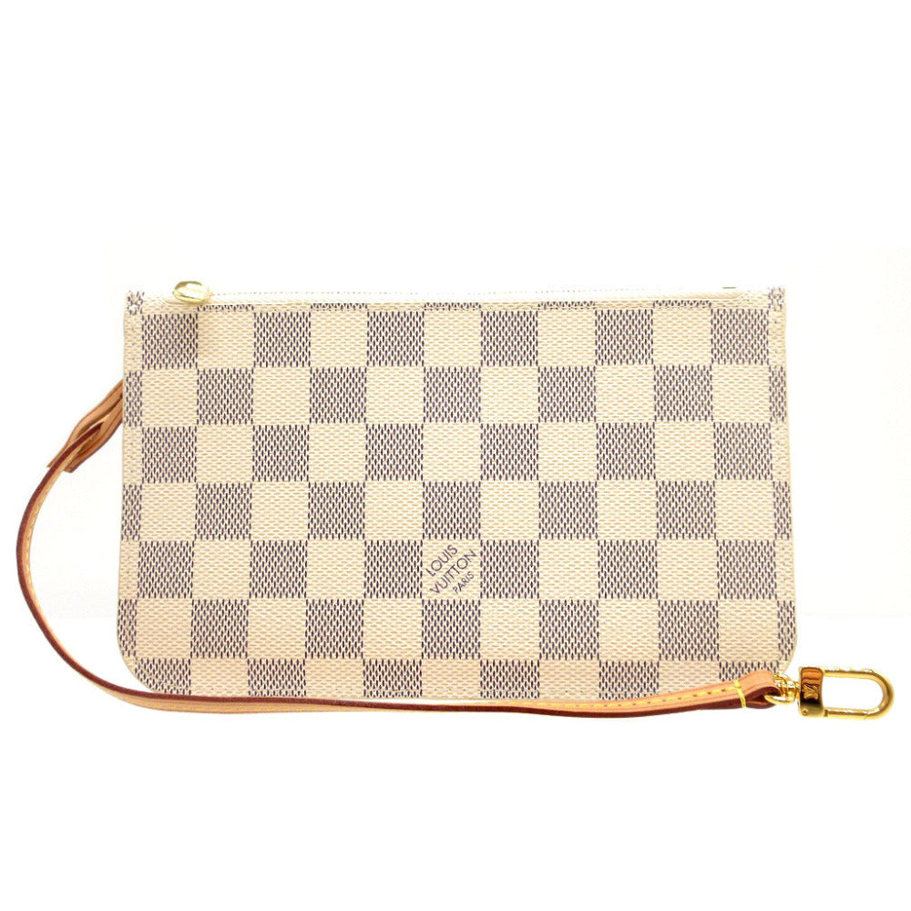 新品同様 ルイヴィトン ダミエアズール ネヴァーフルポーチ PM LV ポーチ 0073【中古】LOUIS VUITTON